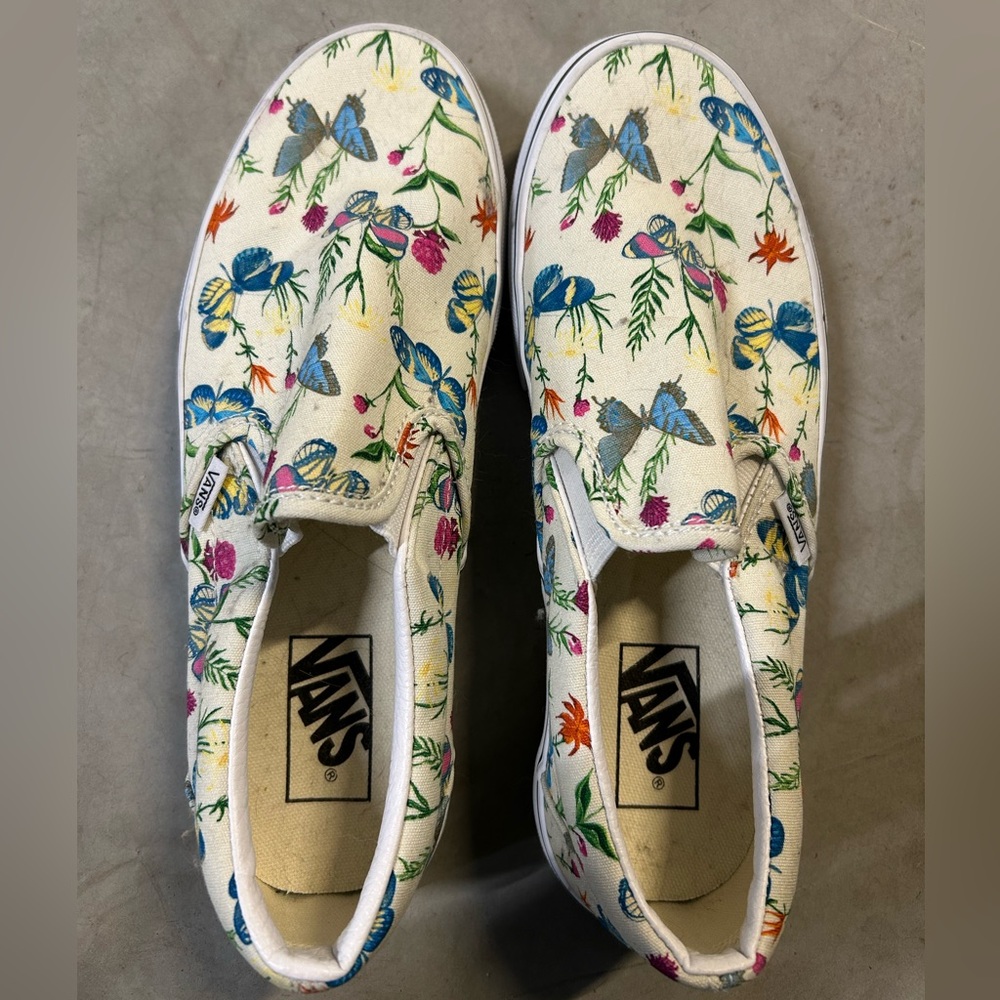Vans Botanical Print Slip-On Shoes